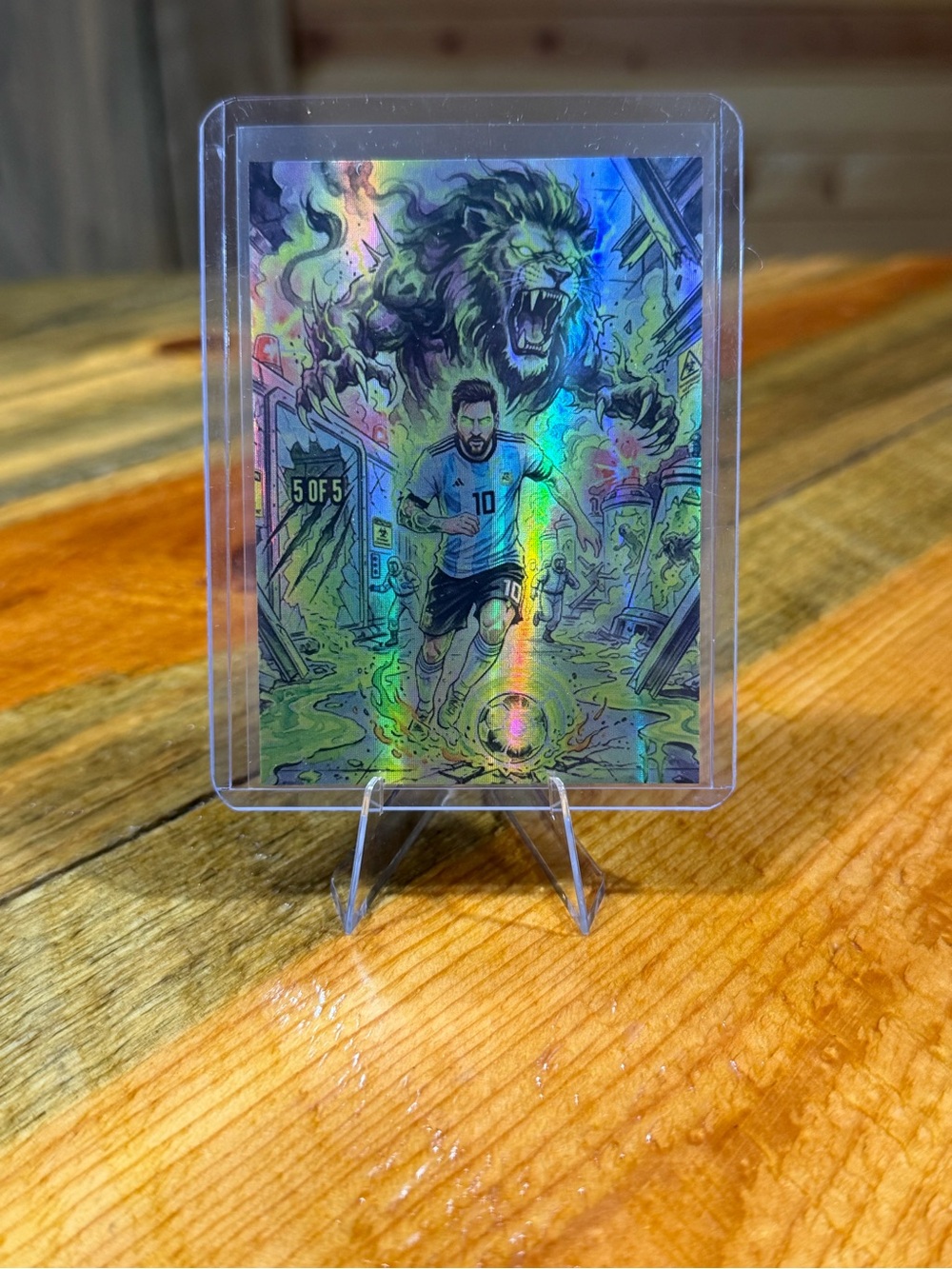Lionel Messi Special Edition Soccer Card 5 of 5